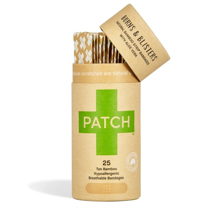 Medicazioni biologiche e ipoallergeniche (in fibra di bambù) - Aloe vera - 25 pezzi - PATCH