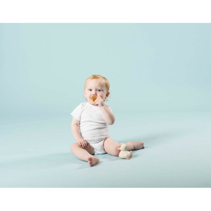 Tétines (lolettes) hygièniqes pour bébés 100% caoutchouc naturel - "Star & moon pacifier" Orthodontique, 3 à 36 mois - Hevea