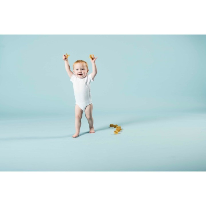 Tétines (lolettes) hygièniqes pour bébés 100% caoutchouc naturel - "Crown pacifier" Arrondie, 3 à 36 mois - Hevea
