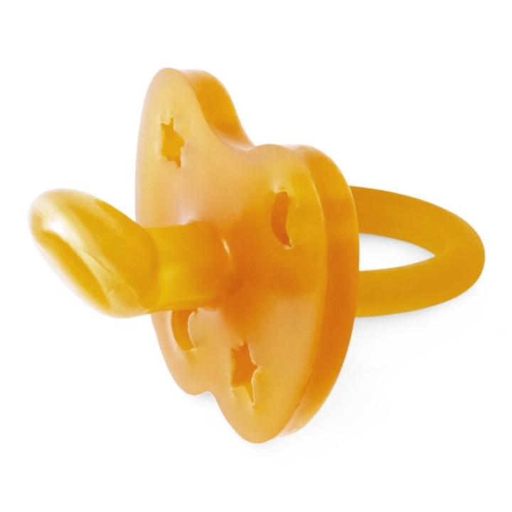 Tétines (lolettes) hygièniqes pour bébés 100% caoutchouc naturel - "Star & moon pacifier" Orthodontique, 3 à 36 mois - Hevea