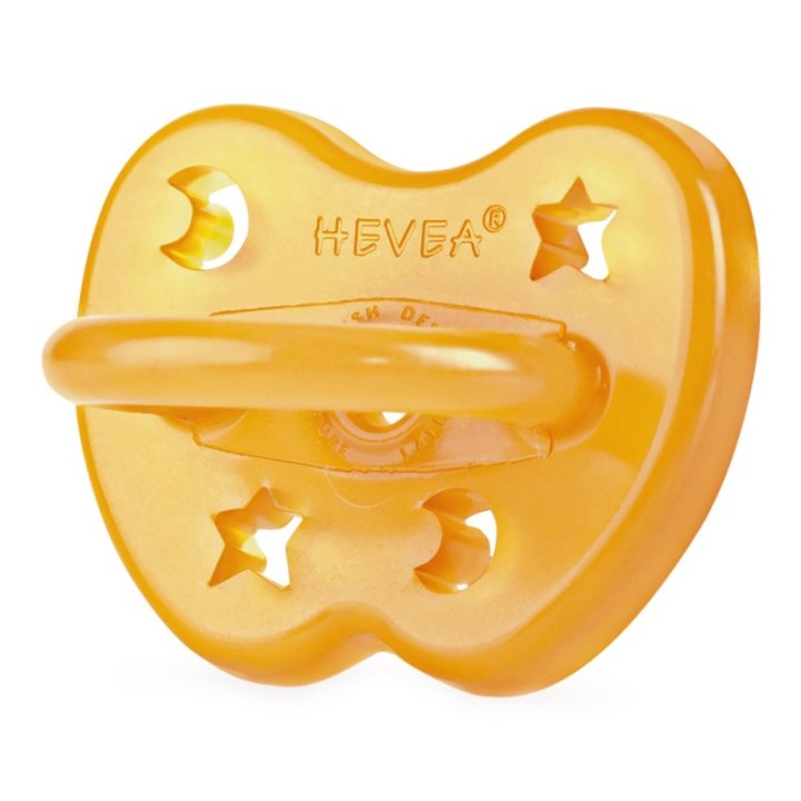 Tétines (lolettes) hygièniqes pour bébés 100% caoutchouc naturel - "Star & moon pacifier" Orthodontique, 3 à 36 mois - Hevea