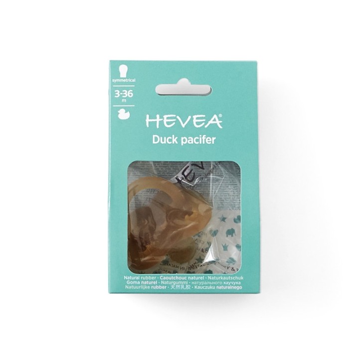 Ciucci per bambini 100% gomma naturale - "Duck Pacifier" Simmetrico, da 3 a 36 mesi - Hevea