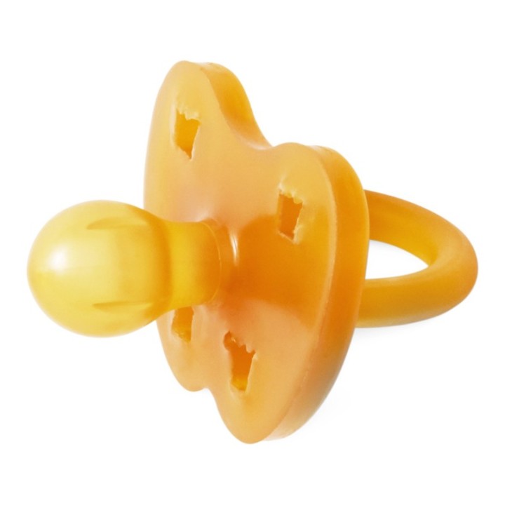 Tétines (lolettes) pour bébés 100% caoutchouc naturel - "Crown pacifier" Arrondie, 3 à 36 mois - Hevea