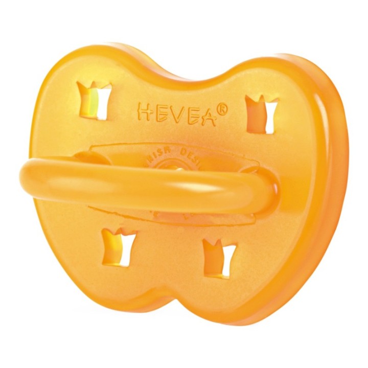 Ciucci per bambini 100% gomma naturale - "Crown pacifier" arrotondato, da 3 a 36 mesi - Hevea