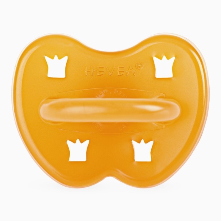 Tétines (lolettes) pour bébés 100% caoutchouc naturel - "Crown pacifier" Arrondie, 0 à 3 mois - Hevea