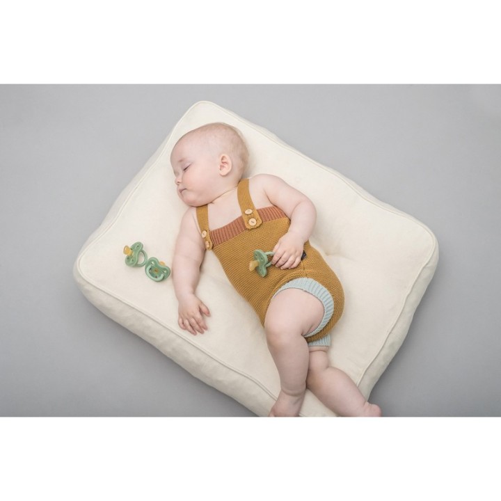 Ciucci per bambini 100% gomma naturale - Ortodontico "Twinlight blue", da 0 a 3 mesi - Hevea