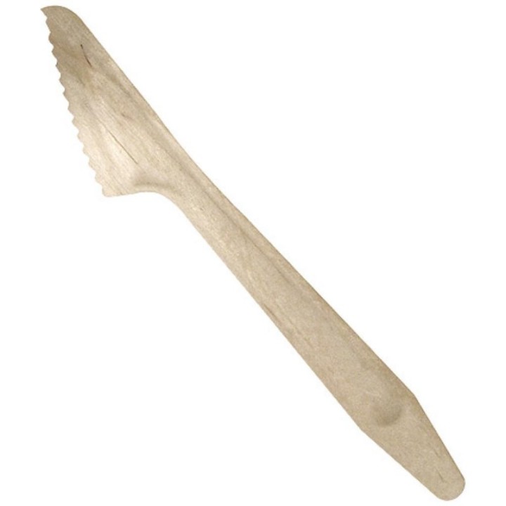 Messer aus Pappelholz - 100 Stück - Ecodis