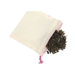 Sachets de thé réutilisable en coton - 5 pces - Ah'table !