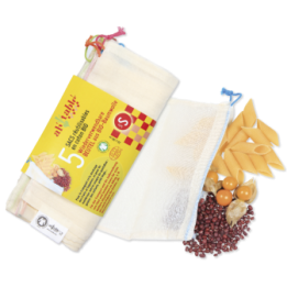 5 sacs réutilisables en coton BIO - S, 20x28cm - Ah'table !