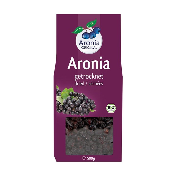 Bio Aroniabeeren getrocknet - 500 g - Aronia ORIGINAL