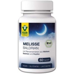 Melissa e valeriana biologica - 60 capsule da 480mg (28.8g) - Raab Vitalfood