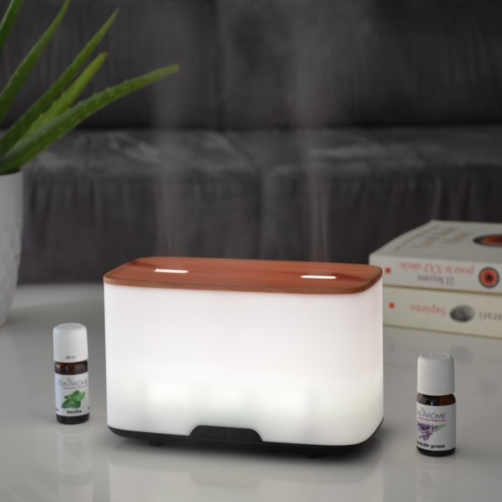 Diffuseur d'huiles essentielles ultrasonique, le premier diffuseur avec double réservoir - DUO - ZEN'Arôme