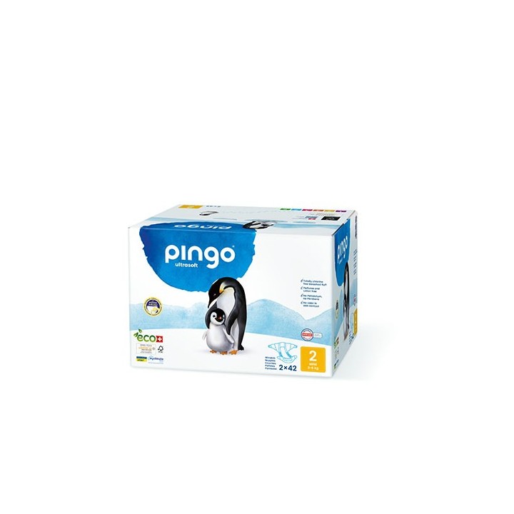 Schweizer Eco-Windeln - Mini (3-6kg), 2x 42Stk - Pingo