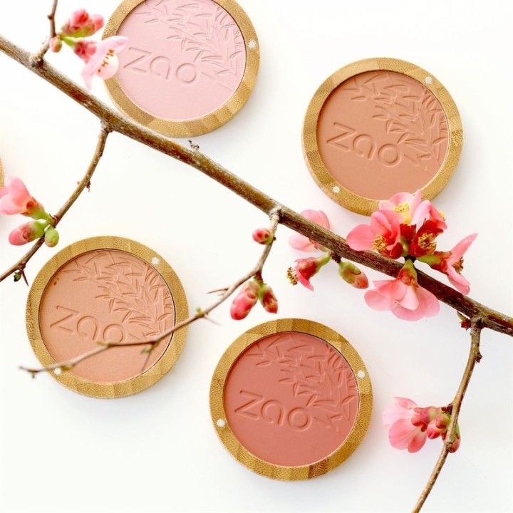 Recharge Fard à Joues, poudre compact, Bio & Vegan - N°321, Brun orange - Zao