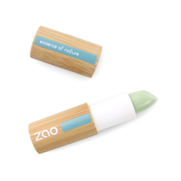 Correcteur en stick Bio - N°499, Vert (anti-rougeurs) - 3,5g - Zao