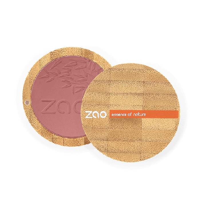 Puderrouge kompakt, Bio & Vegan - N° 322, Brown Pink - Zao