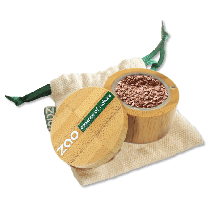Perlmutt Lidschatten-Puder "Mineral Touch", Bio & Vegan - N° 531, Rotgold - Zao