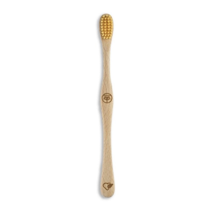 Holzzahnbürsten von FSC-zertifiziertem Schweizer Buchenholz, "Palme" Medium-Soft - 1 Stk - Liebwerk