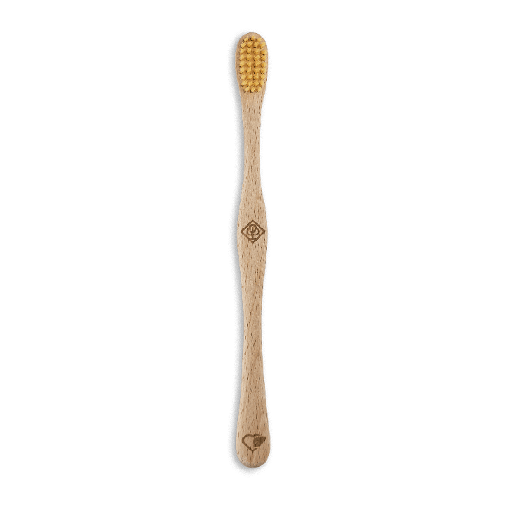 Spazzolino da denti in legno di faggio svizzero, "Latifoglie" Medium-Soft - 1 pezzo - Liebwerk