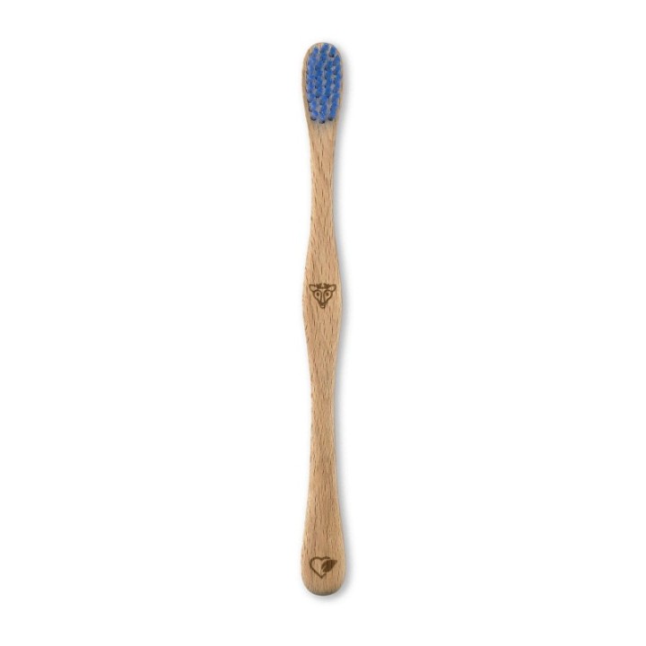 Spazzolino da denti in legno di faggio svizzero, "Conifera" Medium-Soft - 1 pezzo - Liebwerk