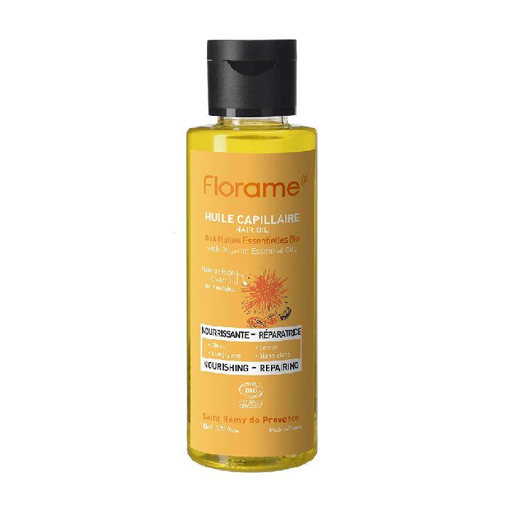 Olio nutriente biologico per la cura dei capelli - 110ml - Florame