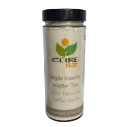 Weißer Ton (Kaolin) - 250g (Glas) oder 250g (Nachfüllpackung) - Curenat