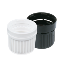 Bouchon pour bouteille en verre (DIN18) - Fermeture avec bague de garantie, Blanc - 1pce