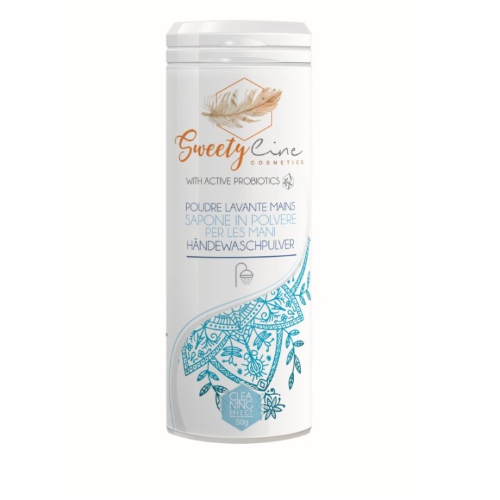 Poudre lavante pour les mains, enrichie en probiotiques, 100% naturelle - 50g - Sweety Cosmetics
