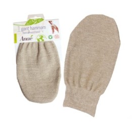 Gant hammam pour massage et hygiène (Lin et coton BIO) - 1 pce - Anaé