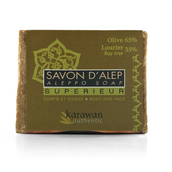 Aleppo-Seife "Superior" (35% Lorbeeröl / 65% Olivenöl) - 200g - Karawan