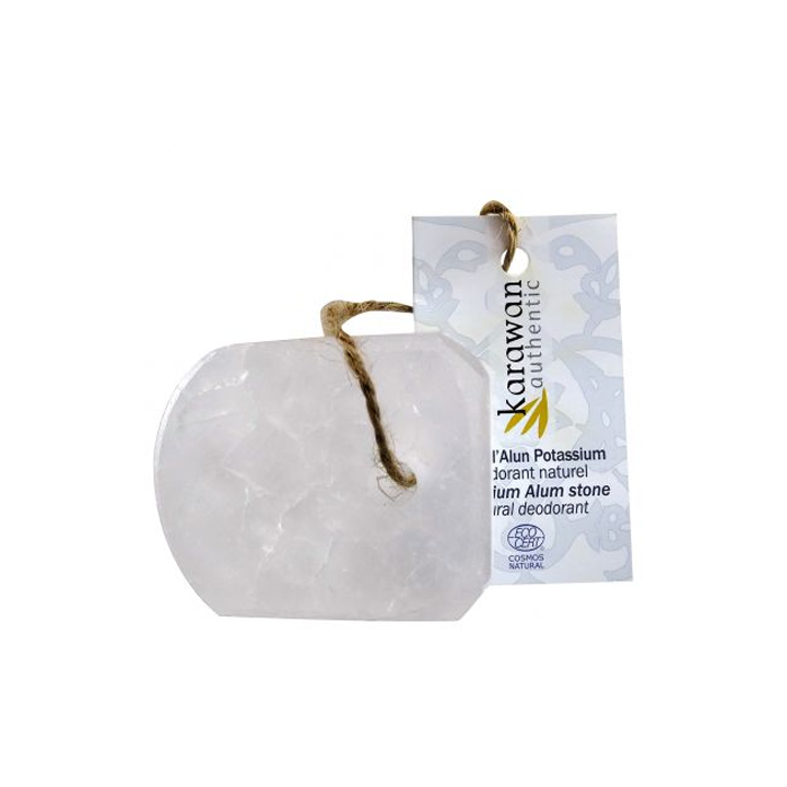 Pierre d'Alun taillée et polie, certifié Cosmos -  70g - Karawan