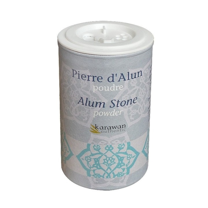 Pierre d'Alun Potassium - En poudre avec boîte saupoudroir -  90g - Karawan
