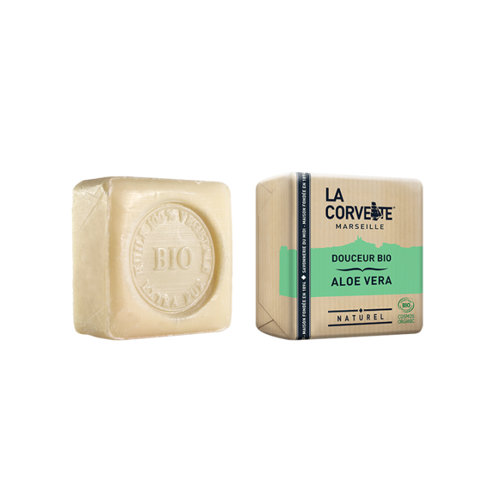 Sapone Biologico Delicato, Aloe vera - 100g - La Corvette (Marseille)