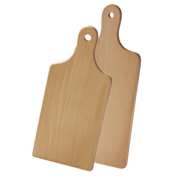 Planche de cuisine en hêtre huilé à poignée, certifié FSC - 16 x 37 x 1,5cm -  Ah Table