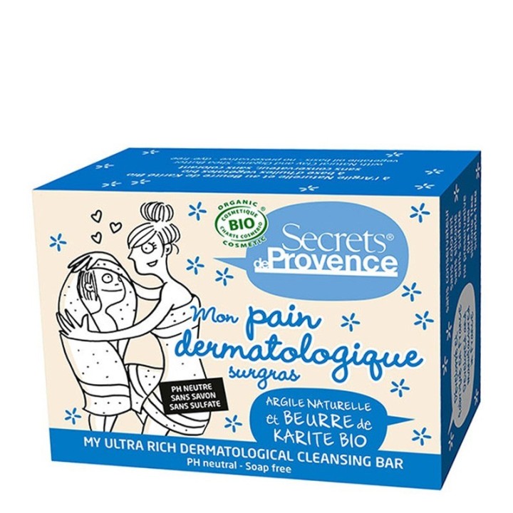 Meine dermatologische seifenfreie Bio-Surgras-Seife - 90g - Secrets de Provence
