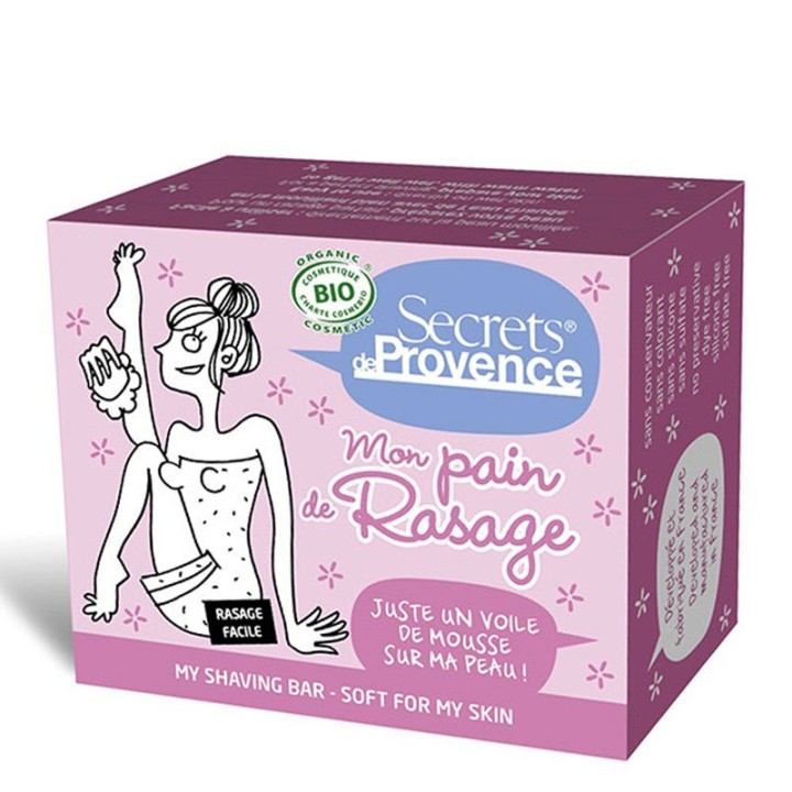 Mon pain de rasage pour Femme Bio - 90g - Secrets de Provence