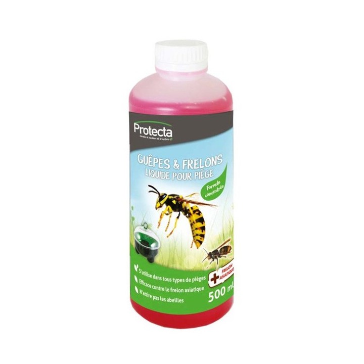 Appât concentré pour piège à guêpes et frelons écologique - 500ml - Protecta