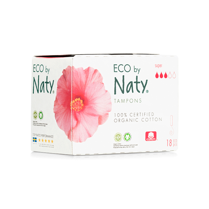 Tamponi igienici Super (senza applicatore) - 18pces- Naty