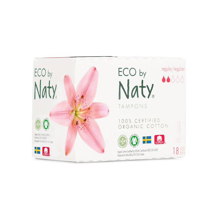Tamponi igienici Regular (senza applicatore) - 18 pz. - Naty