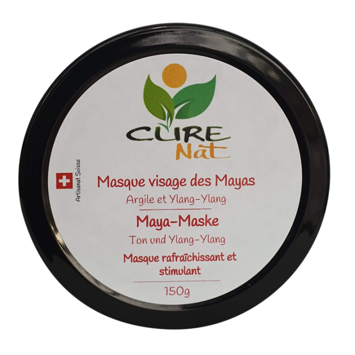 Masque des Mayas, Argile rouge et Ylang-Ylang - 150g - Curenat