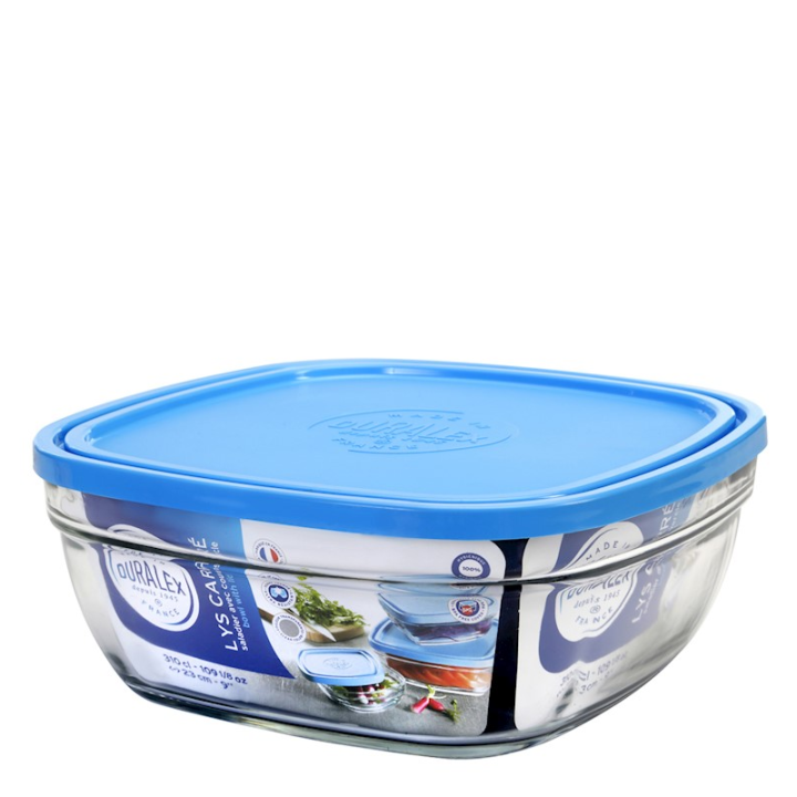 FreshBox/Saladier en verre trempé avec couvercle - 20cm - Duralex