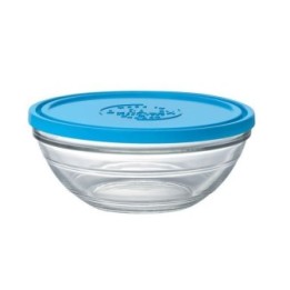 Runde Salatschüssel aus gehärtetem Glas mit Deckel - 17cm - Duralex