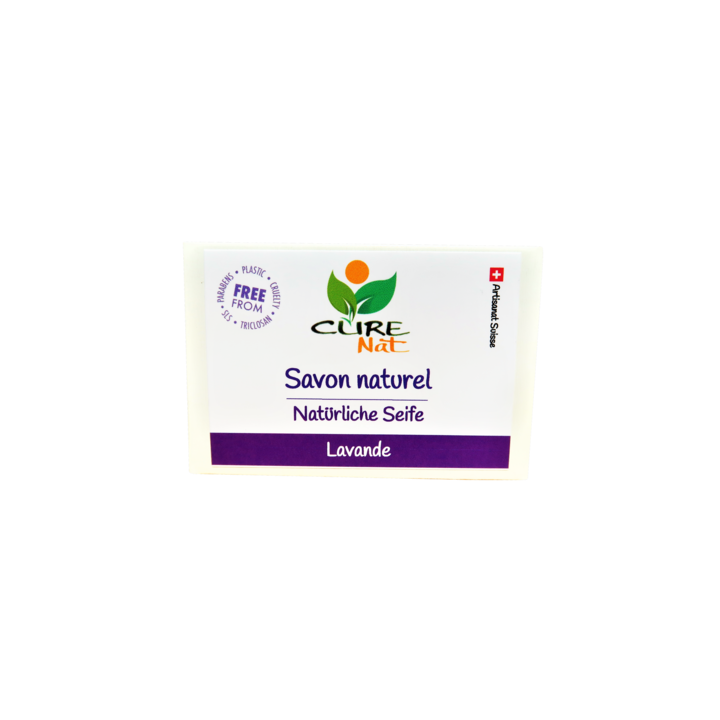 Sapone naturale svizzero artigianale, Lavanda - 95g - Curenat