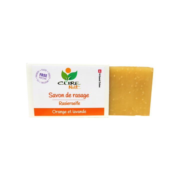 Handgemachte und 100% natürliche Schweizer Rasierseife - 95g - Curenat