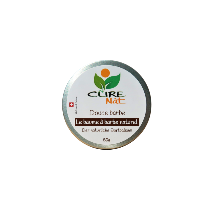 100% natürlicher und handwerklich hergestellter Bartbalsam, Sanfter Bart - 50g - Curenat