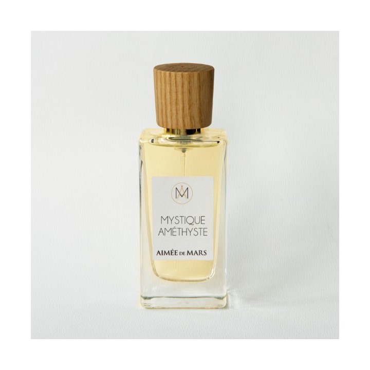 Eau de parfum, "Mystique Améthyste" con acqua di sorgente e oli essenziali, Biologico, vegan e 100% naturale - 30ml - Aimée de M