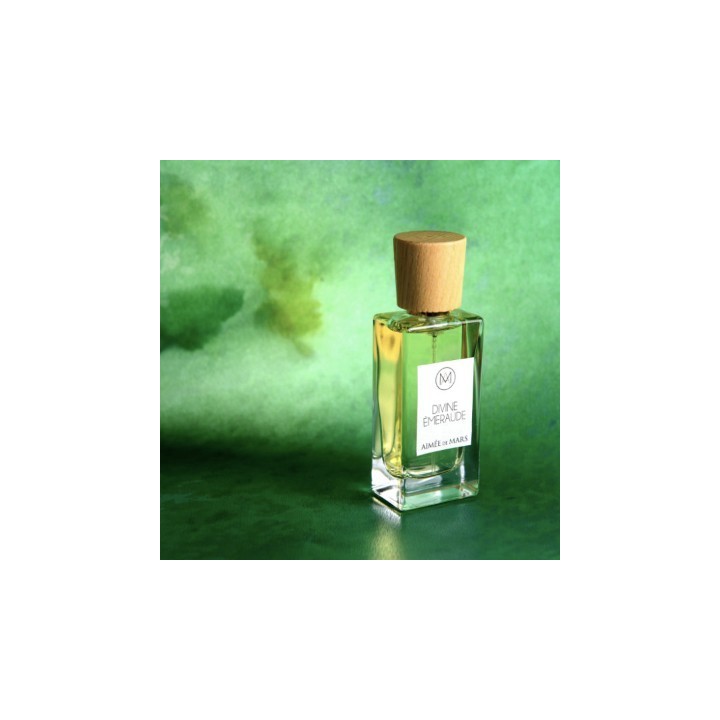 Eau de parfum, Divine Émeraude à l'eau de source et aux huiles essentielles, Bio, vegan & 100% naturel - 30ml - Aimée de Mars