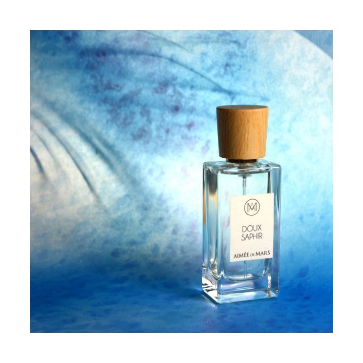 Eau de parfum, "Doux Saphir" con acqua di sorgente e oli essenziali, Biologico, vegan e 100% naturale - 30ml - Aimée de Mars