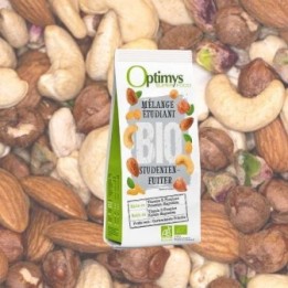 Mélange de fruits secs "étudiant", pour faire le plein d'énergie  - 200g - Optimys