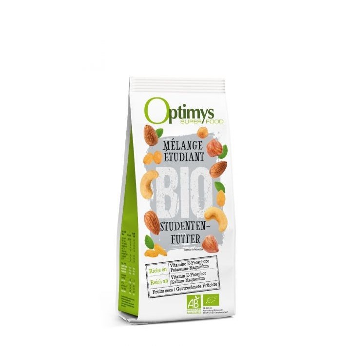 Studenten-Trockenfrüchte-Mix, zum Auffüllen mit Energie - 200g - Optimys